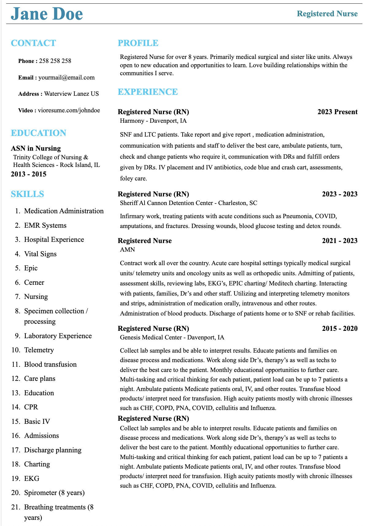 Registered Nurse ATS version