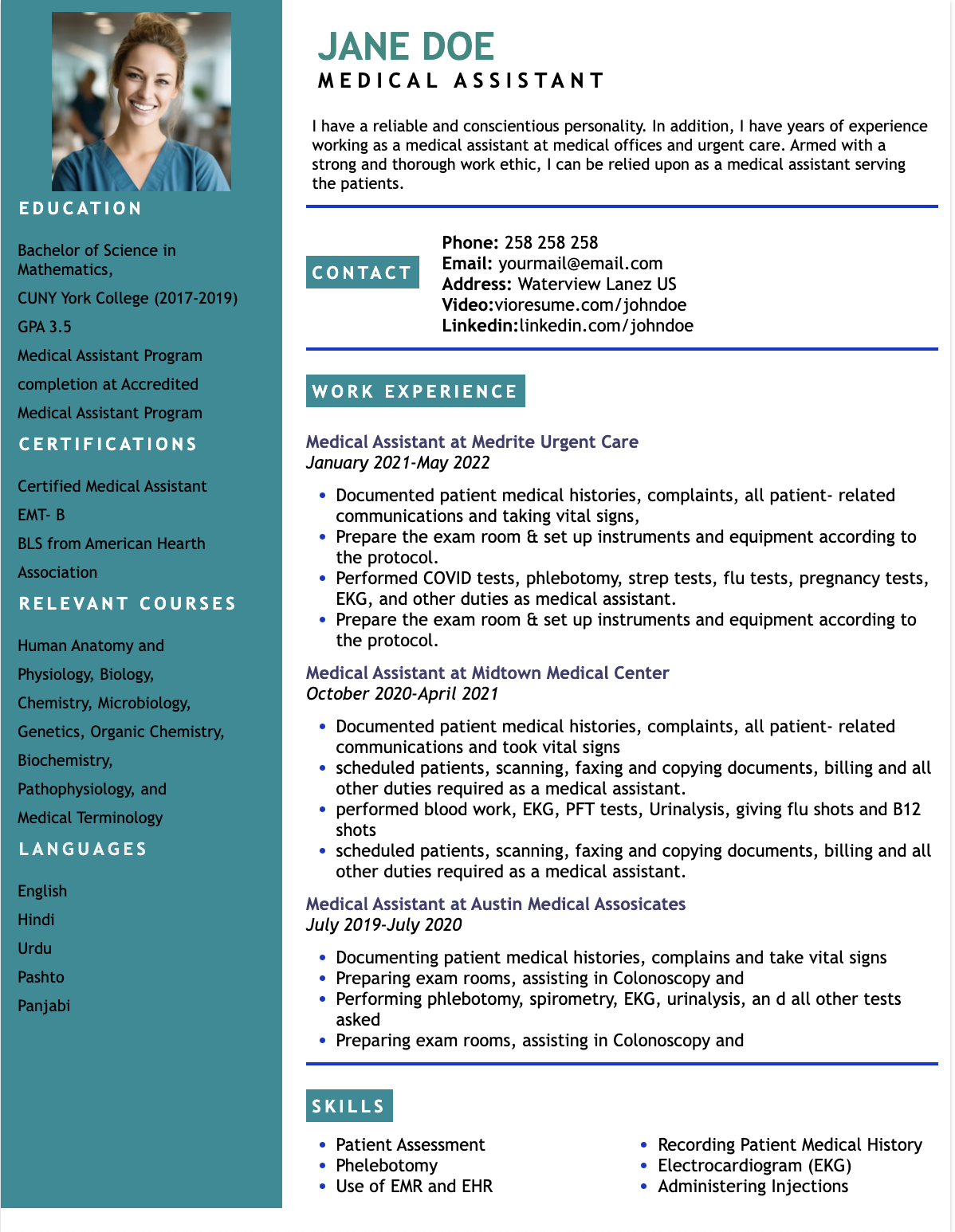 MEDICAL ASSISTANT