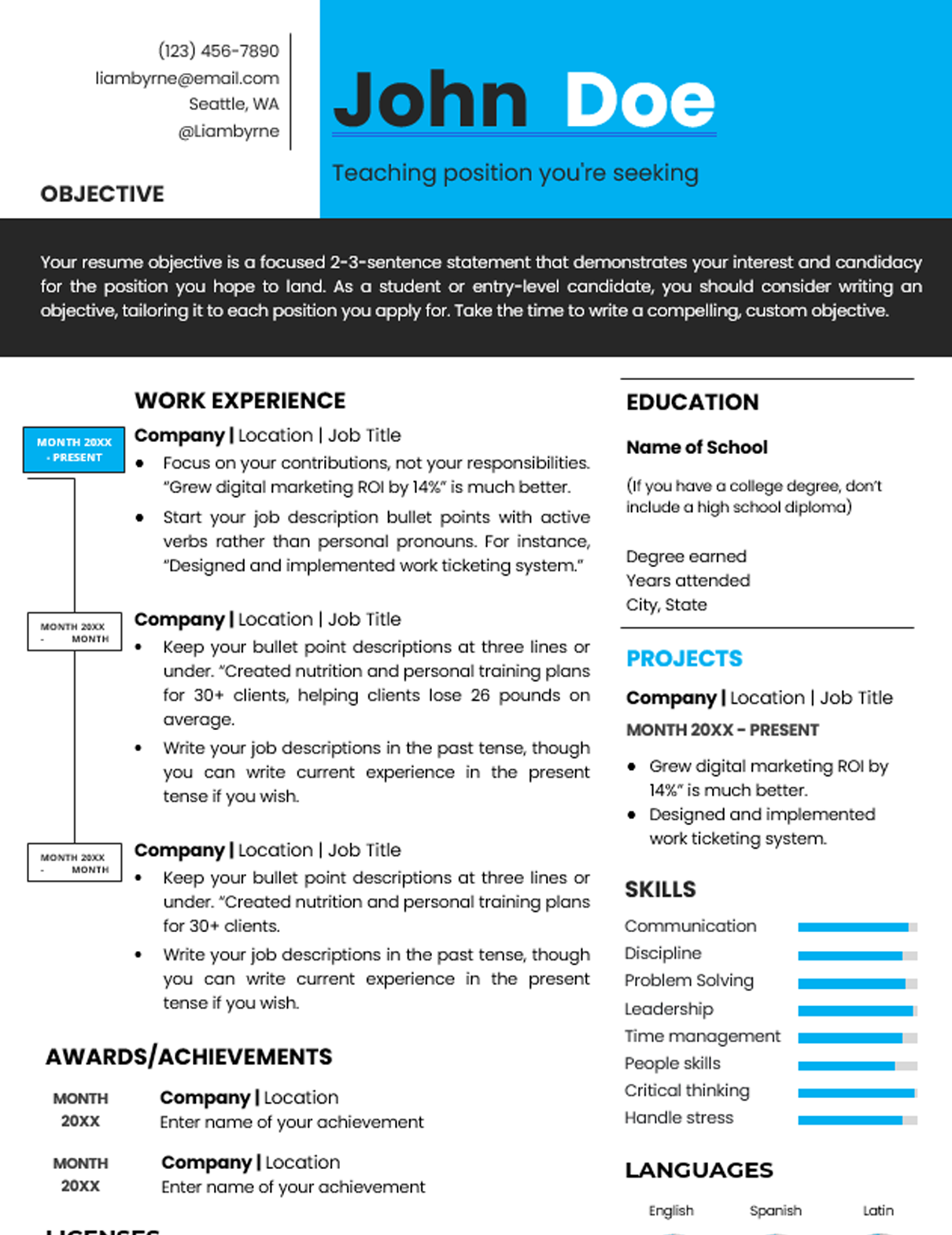 Teaching position