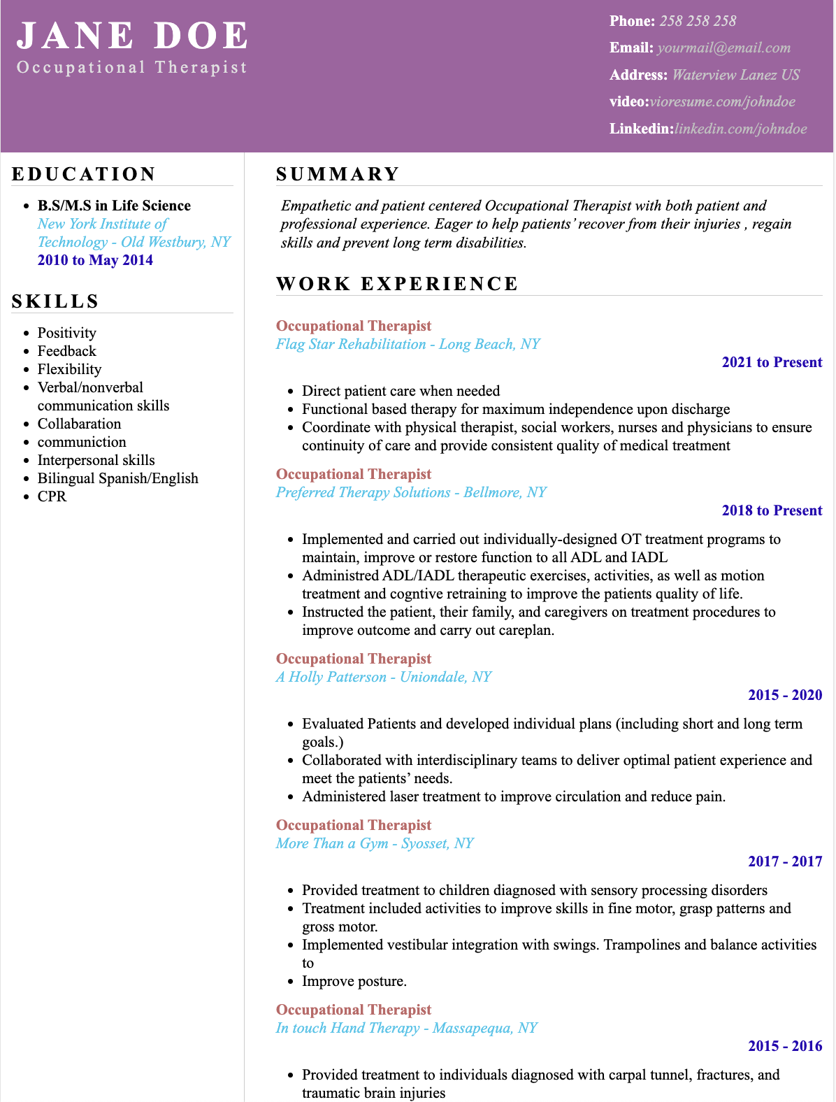 Occupational Therapist