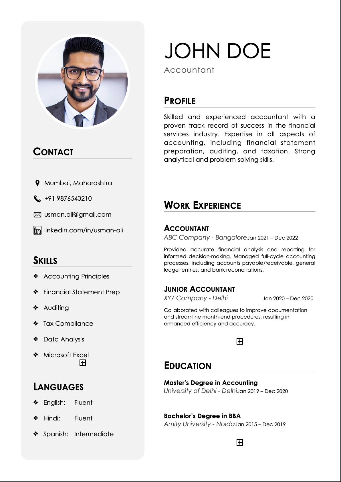 Accountant Resume