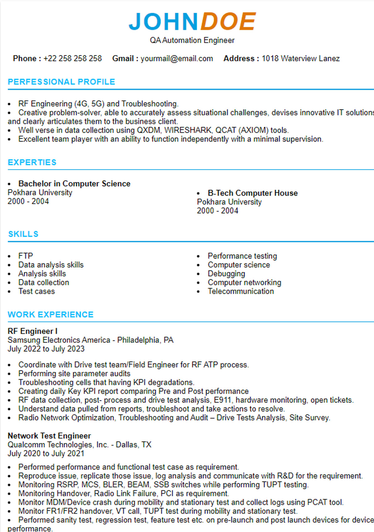 QA automation Classic ATS Version