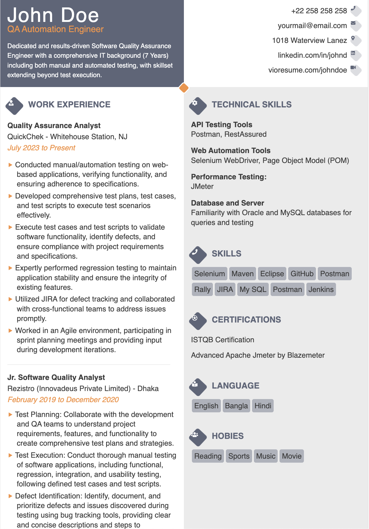 Automation Resume